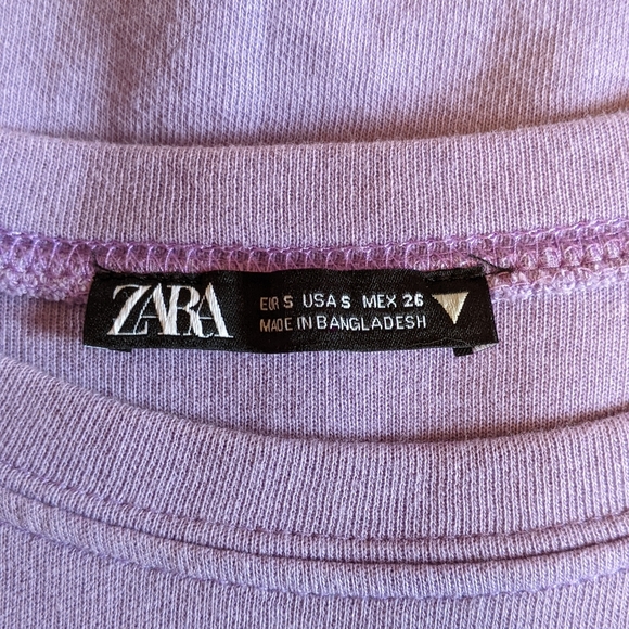 Zara long purple shirt - Picture 3 of 3